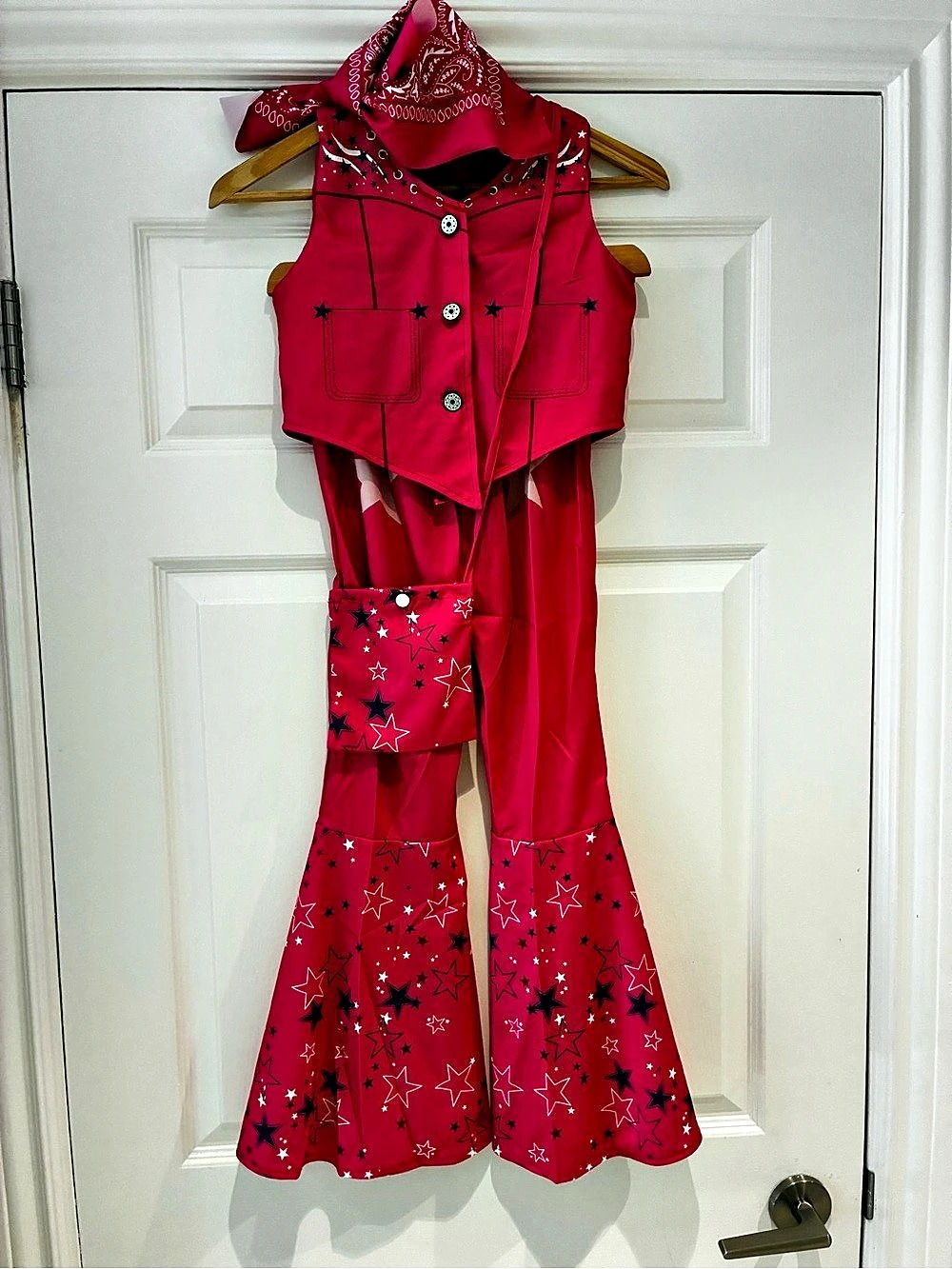 Fashion Nova Western Star Girl 4 Piece Costume Set Girls 8-10